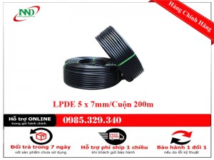 Ống LPDE 5x7mm Nhựa Nguyên Sinh